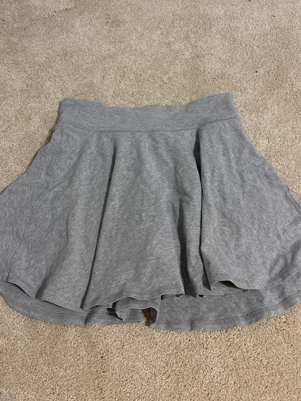 Justice Gray Circle Skirt - Flared Casual Style (adult xs)